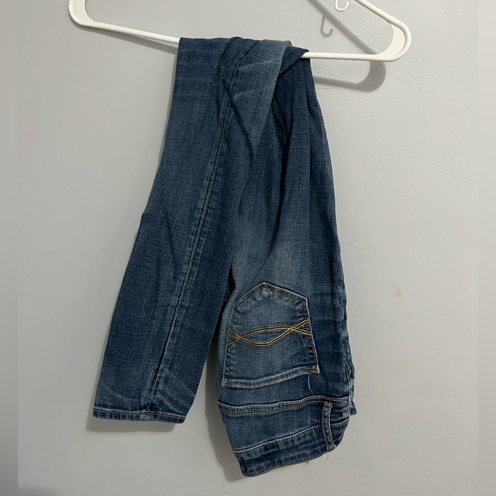 Dark wash jeans from Abercrombie and Fitch